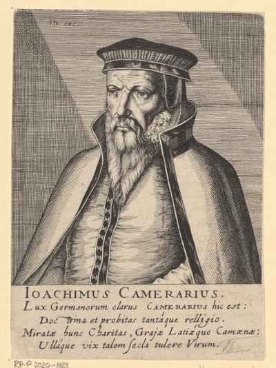 Retrato de Joachim Camerarius I de Simon Frisius