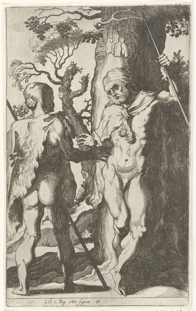 Dois homens germânicos de Simon Frisius