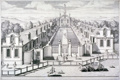 Trinity Almshouses, Mile End Road, Stepney, Londres, 1696. de Simon Gribelin