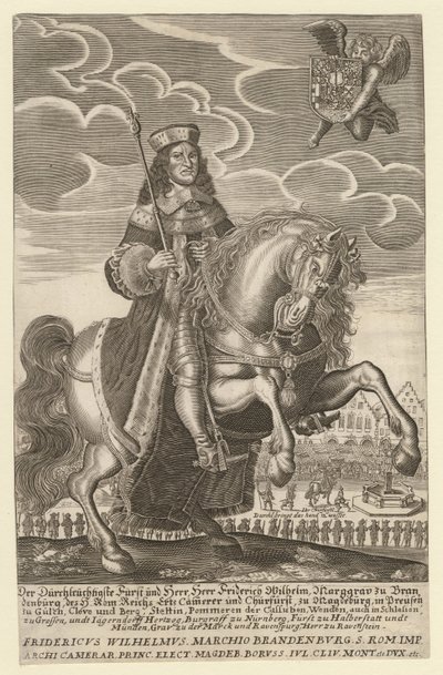 Retrato de Frederico Guilherme 1620-1688, Eleitor de Brandemburgo, Duque da Prússia, 1680 de Simon Grimm