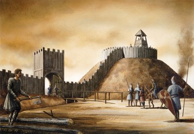 Castelo Pickering, século XI, c1990-2010 de Simon Hayfield