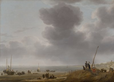 Vista para a praia, 1643 de Simon Jacobsz. Vlieger