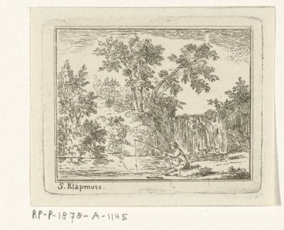 Paisagem com um pescador de Simon Klapmuts