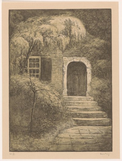 Porta com degraus de pedra
A porta traseira (título original) de Simon Moulijn (signed by artist)