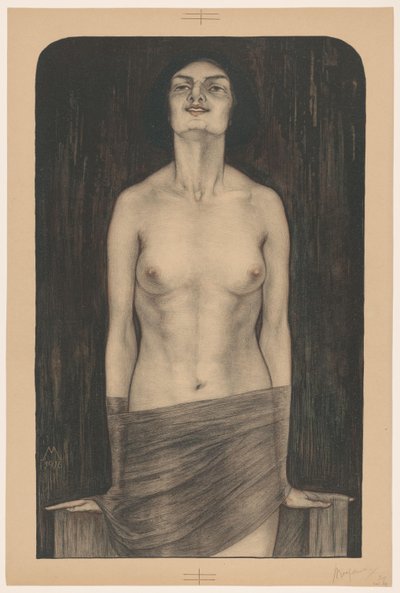 Mulher em pé com o tronco desprotegido
Vampiro (Salomé) (título original) de Simon Moulijn