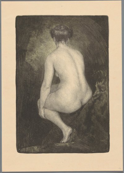 mulher nua sentada de Simon Moulijn