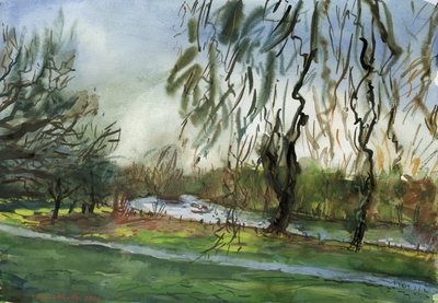 Buccleuch Gardens (aguarela e guache sobre papel) de Simon Neville
