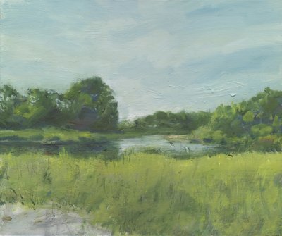 Burying Hill Beach, 2013 (óleo sobre tela) de Simon Neville