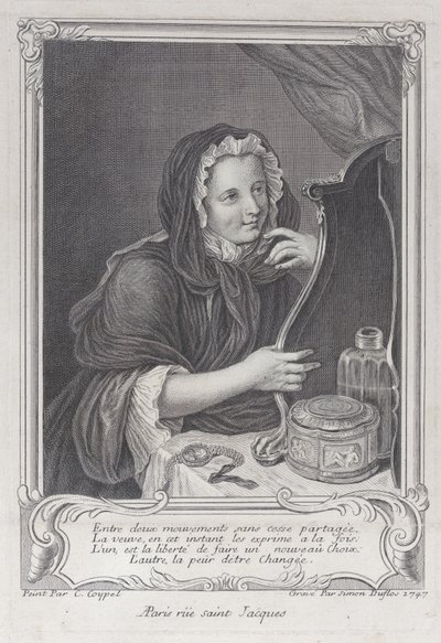 A Viúva Coquete, 1747., 1747. de Simon Nicolas Duflos