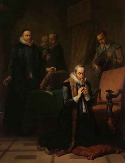 A última oração de Johan van Oldenbarnevelt de Simon Opzoomer