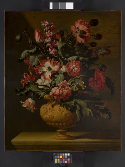 Um vaso de flores, antes de 1710 de Simon Peeterz Verelst
