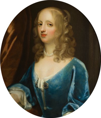 Retrato de Lady Diana Russell (1622-1694), Viscountess Newport, c.1660-94 (óleo sobre tela) de Simon Peeterz Verelst