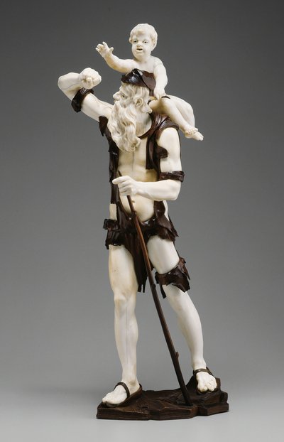 Velho mendigo carregando criança, 173550. de Simon Troger