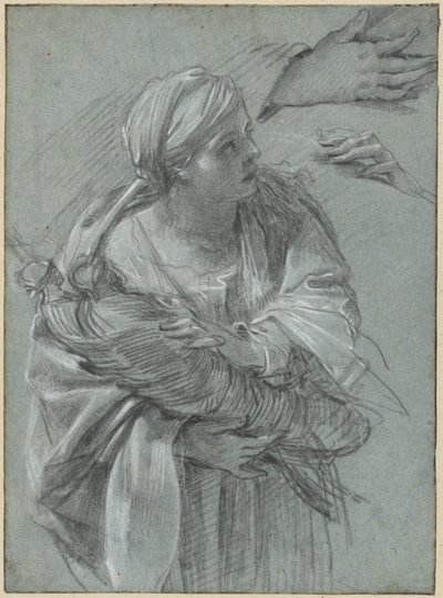Creusa carregando os deuses de Tróia de Simon Vouet