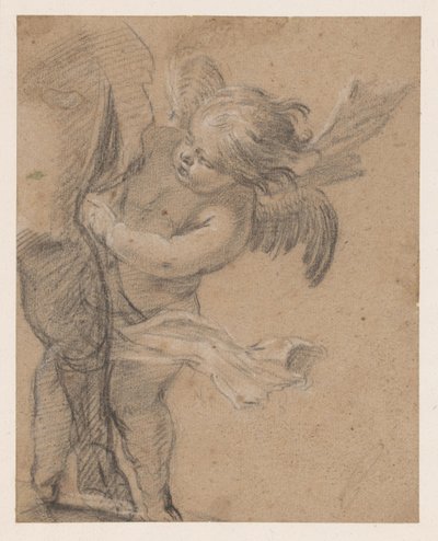 Anjo na perna de São Roco de Simon Vouet