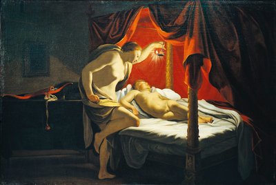 França, Lyon, Amor e psique (óleo sobre tela) de Simon Vouet