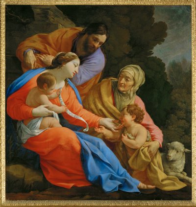 La Sainte Famille - A Sagrada Família. R. F ... de Simon Vouet