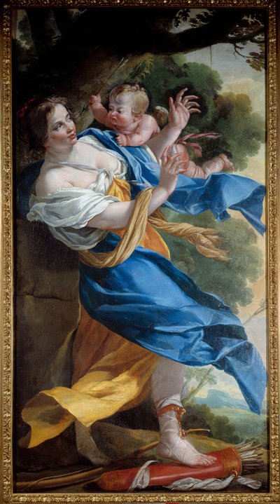 A Vingança da Pintura do Amor de Simon Vouet (1590-1649) 1634 Sol. 1,87x1,37 m Nancy, musee des Beaux Arts de Simon Vouet