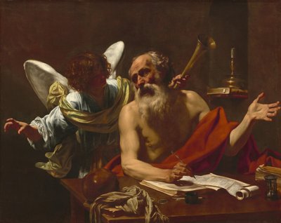 São Jerônimo e o Anjo, c. 16221625. de Simon Vouet