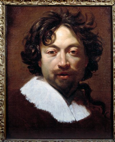Auto-Retrato Pintura de Simon Vouet (1590-1649) cerca de 1626-1627, 45x36 cm, Lyon, Musee des Beaux Arts de Simon Vouet