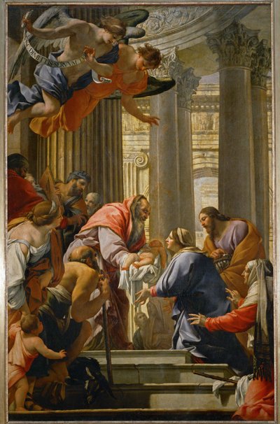 A apresentação no templo de Simon Vouet
