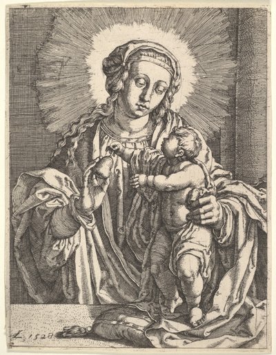 Virgem e o Menino. de Simon Wynhoutsz Frisius