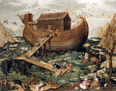 A Arca de Noé no Monte Ararat, 1570 de Simon de Myle