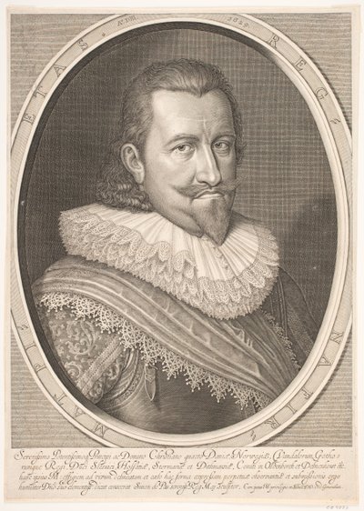Retrato de Cristiano IV de Simon de Pas