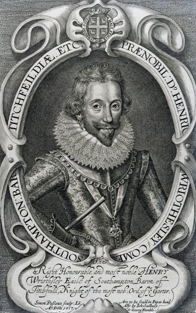 Henry Wriothesley, 3º Conde de Southampton, 1617 de Simon de Passe