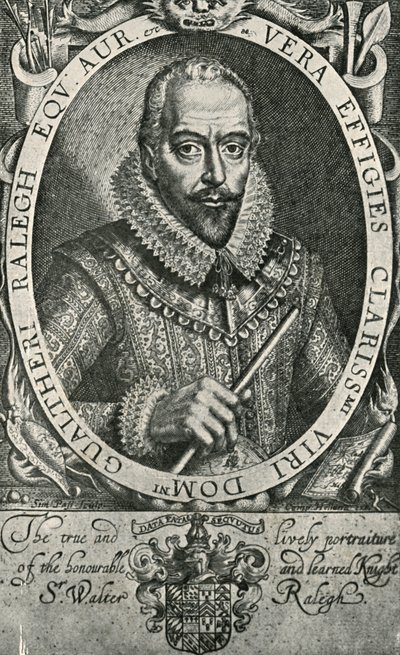 Sir Walter Raleigh, 1906. de Simon de Passe