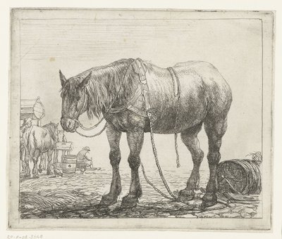 Cavalo de trabalho em repouso
Vários animais (título da série)
Abelhas do papagaio (título da série) de Simon de Vlieger