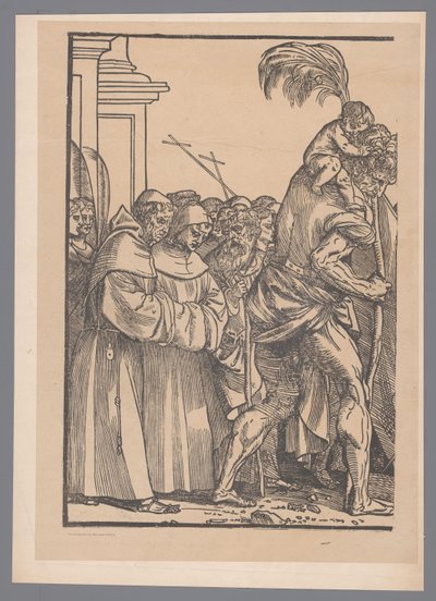 Reprodução da primeira parte da série impressa O Triunfo de Cristo depois de Joos Lambrecht de Simonau and Toovey