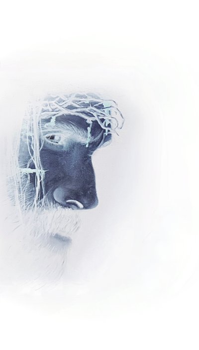 Jesus com coroa de espinhos de Simone Amon