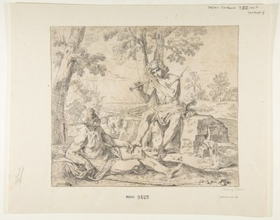 Mercury e Argus, ca. 1630-1648. de Simone Cantarini