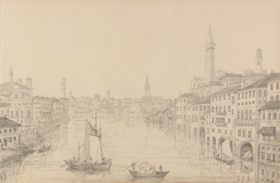 Álbum de 30 Vistas no Tirol e em Itália: Cidade de Verona a partir da Ponte, 1 de Novembro de 1840 de Sir Charles D