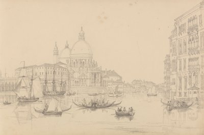 Álbum de 30 Vistas no Tirol e em Itália: A Igreja de Santa Maria della Salute 10 de Novembro de 1840 de Sir Charles D