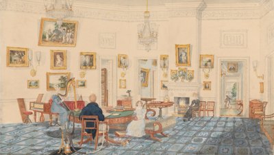 A Sala de Inverno na Casa do Artista em Patna de Sir Charles D