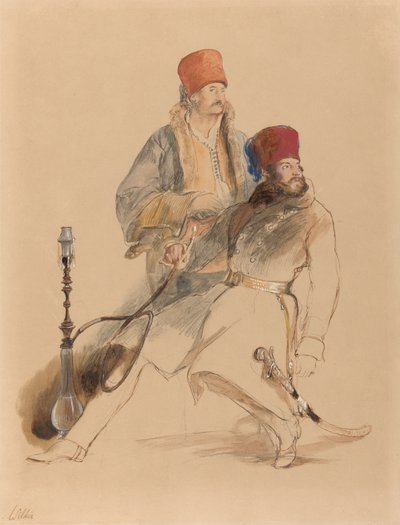 O Capitão Leigh e o seu Dragoman de Sir David Wilkie