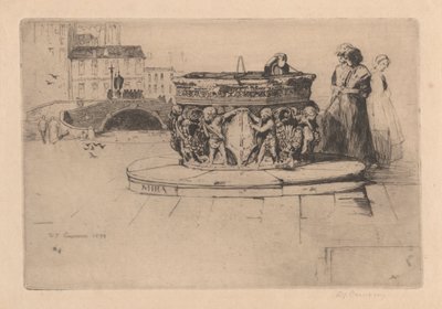 Uma fonte veneziana [Conjunto Norte Italiano: N.º 7] de Sir David Young Cameron