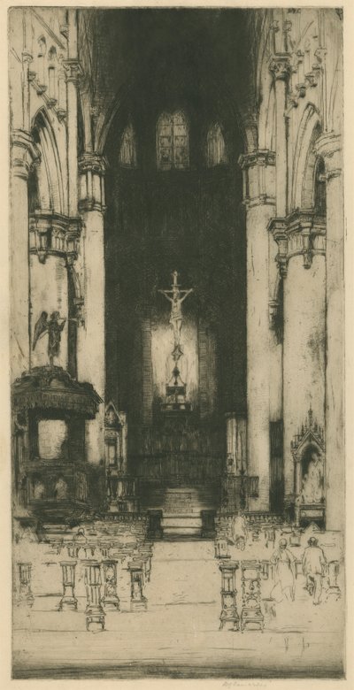 Notre Dame, Dinant [Conjunto Belga: N.º 8] de Sir David Young Cameron