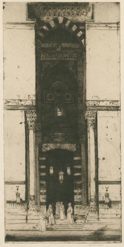 A Porta da Mesquita, Cairo de Sir David Young Cameron