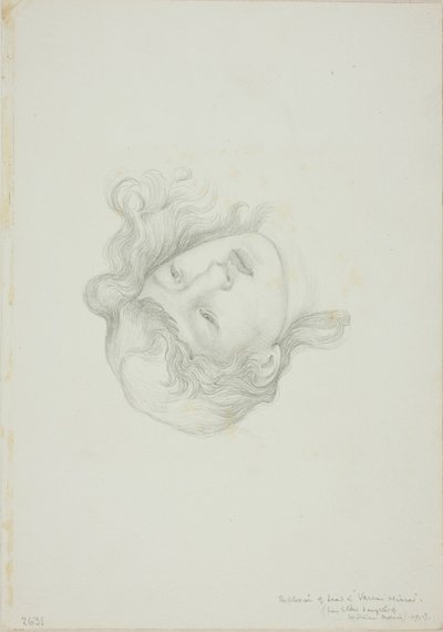 Reflexo da Cabeça, estudo para Espelho de Vênus de Sir Edward Burne Jones
