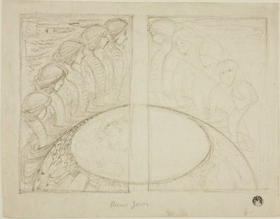 Mulheres serpente ao redor do globo de Sir Edward Burne Jones