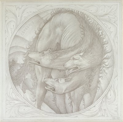 Cérbero, 1872-1875 de Sir Edward Coley Burne Jones