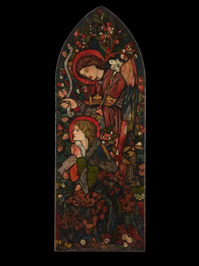 A Anunciação, 1857. de Sir Edward Coley Burne Jones