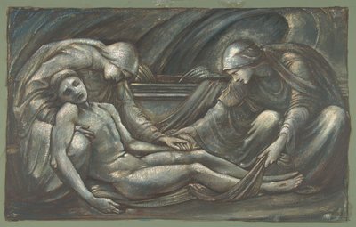 O sepultamento, 1879. de Sir Edward Coley Burne Jones