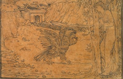 A história de Cupido e Psique: A Água Negra, c1864-c1868 de Sir Edward Coley Burne Jones