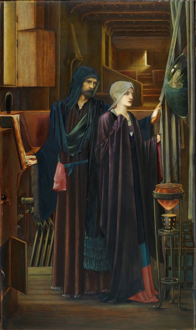 O Feiticeiro, 1898. de Sir Edward Coley Burne Jones