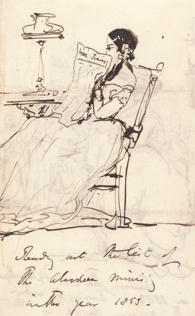 Leitura da Lista do Ministério de Aberdeen de Sir Edwin Henry Landseer