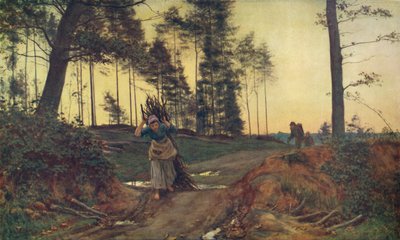 Trabalhadores da floresta, 1879. de Sir Ernest Albert Waterlow